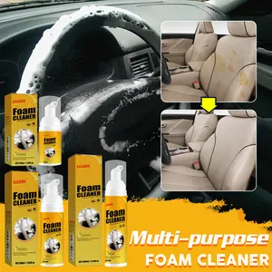 EELHOE Car Interior Leather Seat Cleaner, Water-Free Foaming Car Detailing Product, Dual-Use for Home & Auto, Multi-Functional Interior Care Spray for Vehicle Beauty Maintenance, Car Detailing Products
