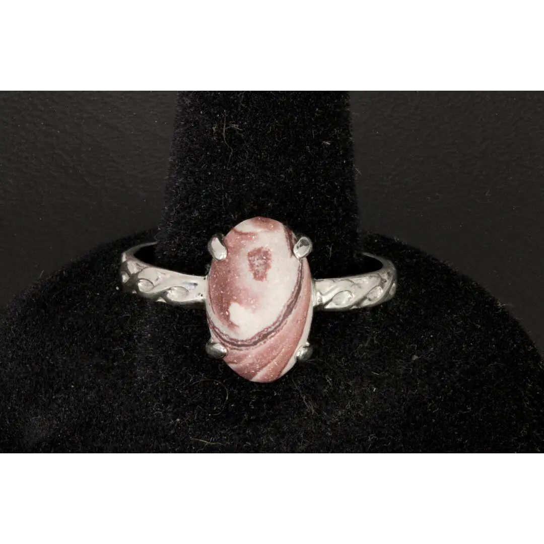 Wonderstone set in a sterling silver infinity ring band