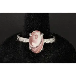 Wonderstone set in a sterling silver infinity ring band