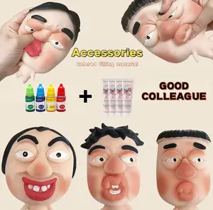 Stress-relieving Pimple Popping Toy Set Refillable Pimple Popping Squishy Reusable Eco-Friendly Silicone Sensory Stress Toy for Anxiety Relief