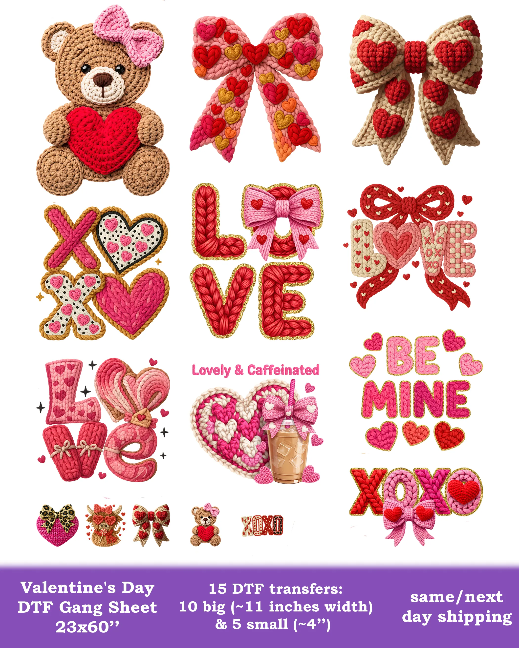 Valentine's Day DTF Gang Sheet