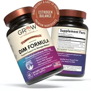 DIM (Diindolylmethane) 400mg with Bioperine, Made in the USA, NON-GMO, 60 CAPS