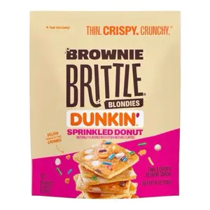 Brownie Brittle Blondies Dunkin Sprinkle Donut Thin & Crispy Snack- 1 Bag 4.0 oz
