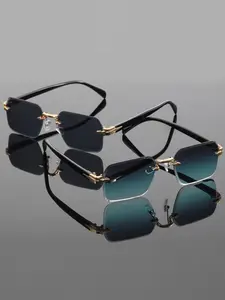 Fashion Elegant Frameless Trendy Styling Sunglasses for Couples, Unisex Casual Style, Perfect for Music Festivals and Daily Use, Ideal Gift