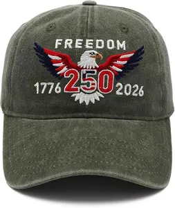 United States 250th Anniversary Hat, USA Baseball Cap 1776-2026 American Eagles Hat Patriotic Embroidered Hats for Men Women