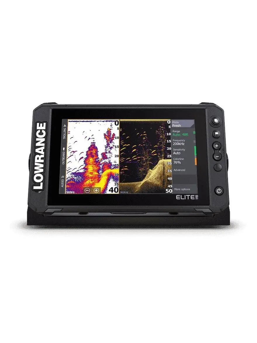 Lowrance Elite FS 9 Chartplotter & Fishfinder Combo, 9-inch High-Resolution Multi-Touch Screen for Fish Detection, ActiveTarget Ready, C-MAP Charts - No Transducer, Fish Detection Fish & Depth Finders