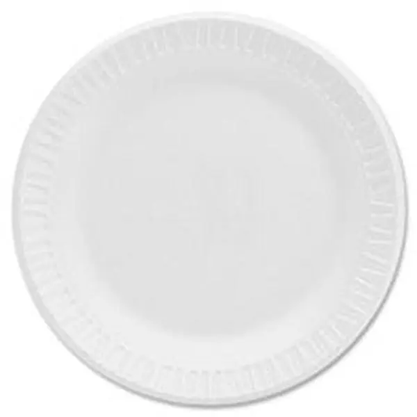 Disposable Laminated Paper Plates - Sturdy, Quiet, Leak-Proof, Quality Insulation, for Party Use, 500-Piece Carton Pack, Elegant Disposable Plates, Round Plate
