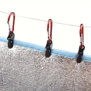 10pcs, Windproof Tents With Hook And Loop Fasteners Used To Securely Fix Waterproof Canvas And Guy Ropes For Outdoor Camping Safety, Portable
