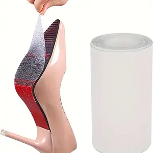1 Roll of High Heel Shoe Sole Anti-Skid Pads, Noise Reduction Trimmable Sole Protection Stickers, Wear-Resistant Self-Adhesive Anti-Skid Stickers, Extended Anti-Skid Stickers