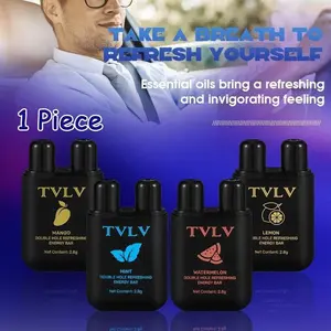 🚗 Long Drive Essential | TVLV Double Hole Nasal Inhaler | Refreshing Mint Energy Bar For Drivers Nasal Stick