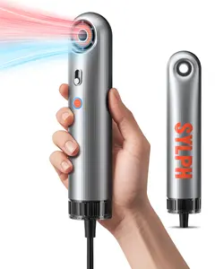 SYLPH Hair Dryer for Travel, 0.55lb Negative Ionic Mini Blow Dryer, Lightweight and Portable, 110,000 RPM Motor for Fast Drying, Intelligent Temperature Control Hairdryer for Home Women Men, Silver