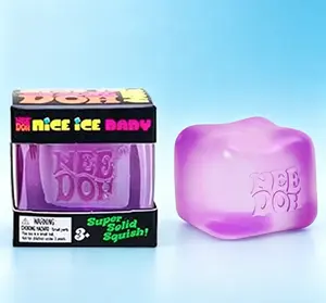 NeeDoh exquisite cubic ice cube squeezing toy, which can effectively relieve stress and is suitable as a desk toy for children with attention deficit hyperactivity disorder, anxiety, and sensory sensitivity.