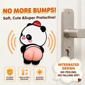 4 Pack Cute 3D Animal Puffy Stickers, Raised Silicone Pressable Stickers, Stress Relief Fidget Decor, DIY Phone Case Accessories, Car Door & Wall Bumper Pads, Fun Desk Decor Gifts