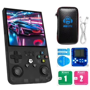 R36max Retro Handheld Game Console, 4.0 Inch 720x720 IPS Screen, over 18,000 Classic Games, Portable Open Source Linux System, 4000mah Battery, Compact, Rechargeable Portable Console