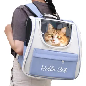 Portable Cat Backpack Carrier, Puppy Carrier, Large Space for Pet, Lightweight & Foldable Pet Carrier for Travel & Hiking, Dog & Cat Accessories