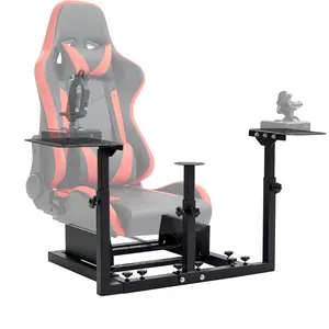 Supllueer Double Multiple Shift Lever Flight Game Mount Compatible with Logitech,Thrustmaster,Hotas Warthog G27 G27 G923 T150 Steering Wheel Pedal Shifter Racing Gaming Stand Seat Not Included