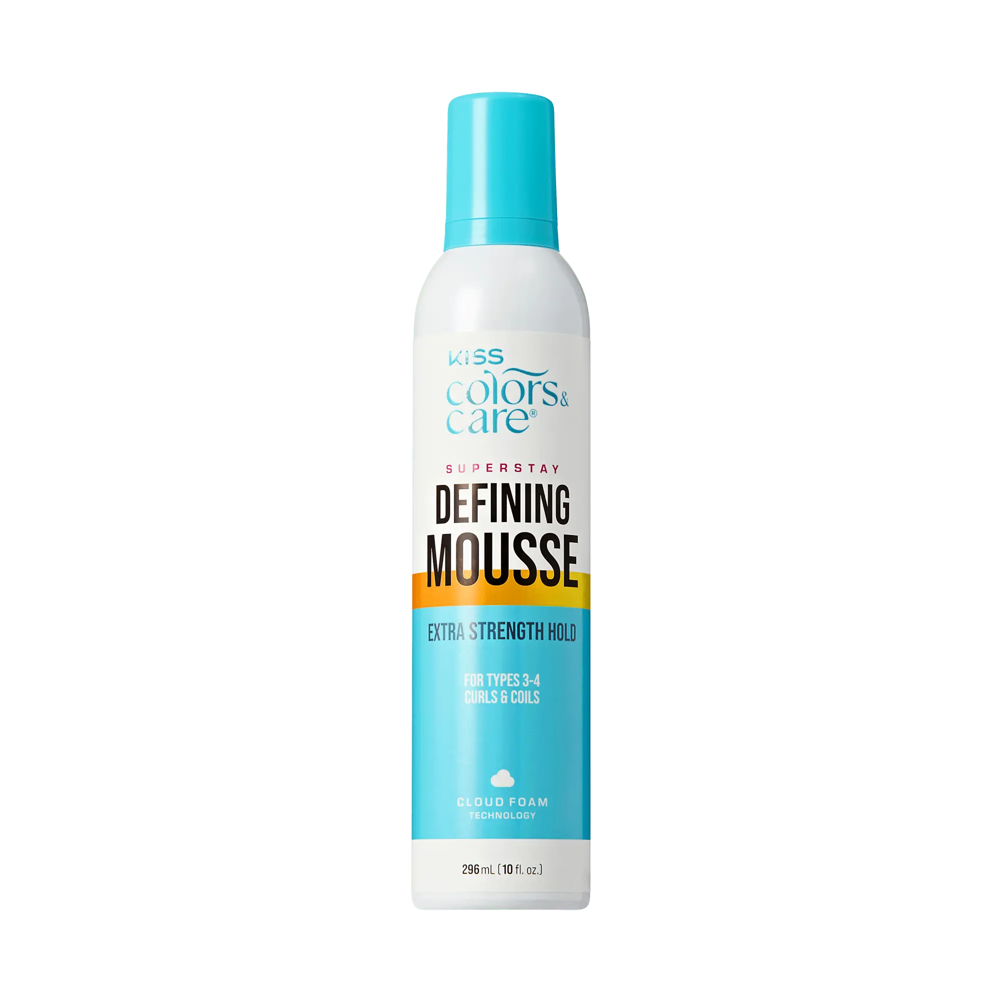 Kiss Colors & Care Super Stay Defining Mousse - Extra Strength Hold Kiss Colors & Care Super Stay Defining Mousse - Extra Strength Hold