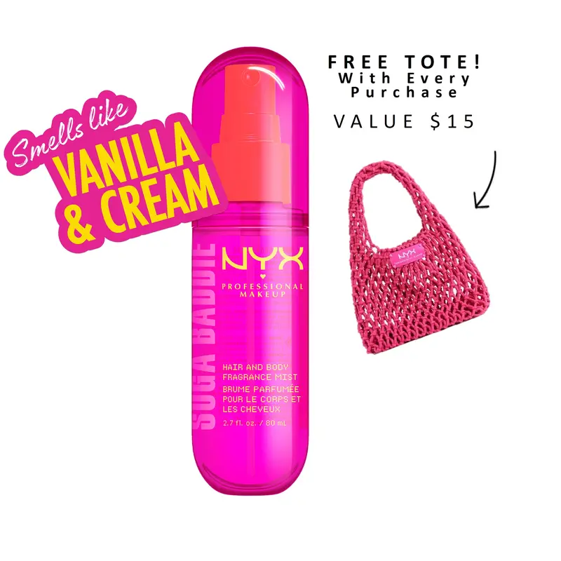 [NEW] Suga Baddie Fat Oil Hair & Body Fragrance Mist, Lightweight & Non-Sticky, 4 scents, Vegan, NYX Professional Makeup