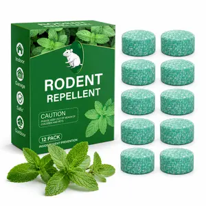 Mouse Repellent Pouches – Natural Rodent Deterrent with Peppermint Oil (12 Pouches) – Safe & Non-Toxic – Keep Mice Out of Homes, Garages, Warehouses & Cars – People & Pet Friendly