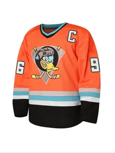 Men's Colorblock Letter & Number Print Hockey Jersey, Casual Comfy Breathable Ice Hockey T-shirt for Daily Wear, Men's Sportswear for Indoor Outdoor Wear, Athletic Activewear, Sports Tops