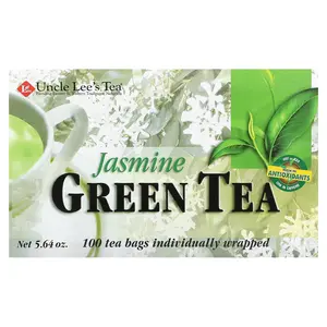 Uncle Lee's Tea Jasmine Green Tea, 100 Tea Bags, 5.64 oz