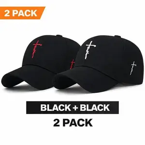 2-Pack Christian Faith Hat Easter Gift Jesus Hat Cross HatComfortableAdjustable One Size Fits Most unisex
