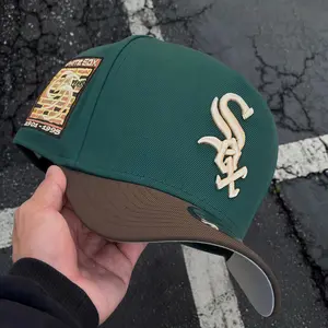 New Era Chicago White Sox Adjustable Snapback Hat Curved Brim Baseball Cap – Casual Outdoor Sports Fashion, Urban Trendy Headwear Accessories USA 2026