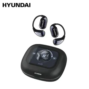 HYUNDAI HY Q18 Pro Electronic Earbud Bluetooth Headset with Full Color Touch Screen, Audio Wireless Headphones for Music & Phone Calls