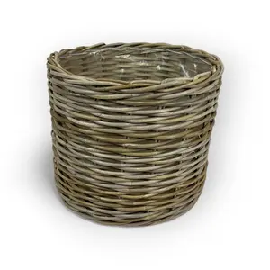 Rattan Planter Basket for Home and Garden Decor - Decorative