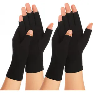 Arthritis Compression Gloves for Men & Women, Pain Relief Carpal Tunnel Syndrome, Carpal Tunnel Support, Fingerless Design, Ideal for Typing with Both Hands