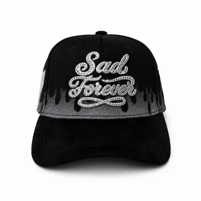 Dandy Hats X Junior H "Sad Forever" SnapBack Hat - Premium Streetwear Baseball Cap for Men & Women, Adjustable Trucker Cap, Embroidered Graphic