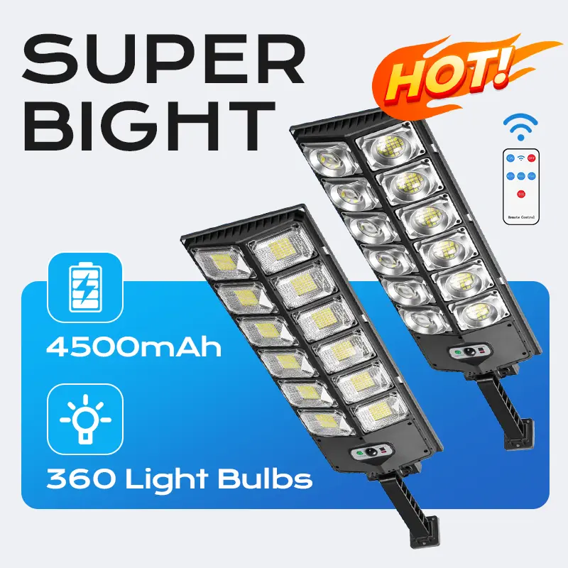 Qawtor Solar Street Light Outdoor LED Wide Angle Lamp with Motion Sensor Durable Weatherproof Outdoor Lighting , Summervibes, Fathersdaygift, DealsForYouDays, Led Lights, Solar Outdoor Lights