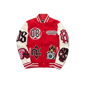 Syndicate Red Varsity Jacket