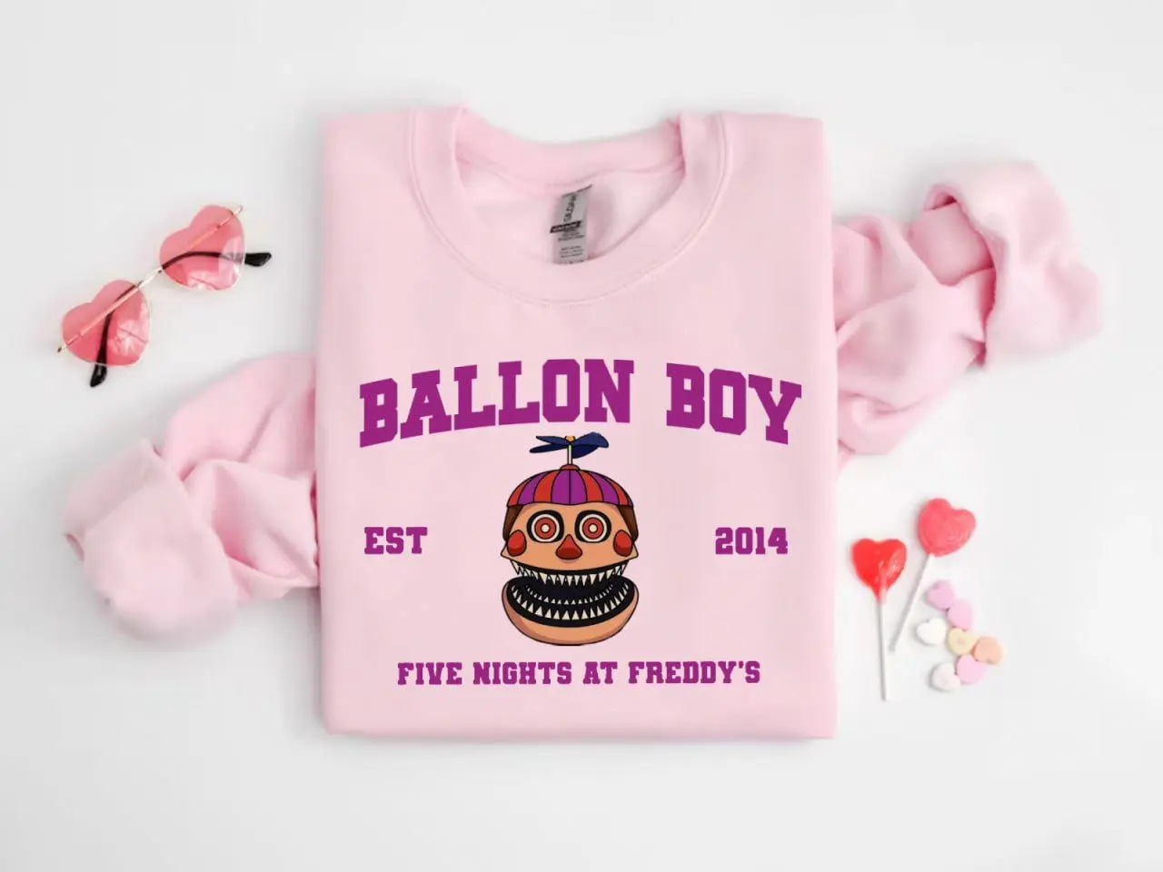 Ballon Boy + Est.2014 Shirt/Sweatshirt/Hoodie, Five Nights at Freddy's Shirt, Villain Five Nights at Freddys Vintage Halloween 2025 Shirt, Horror Nights, Retro Horror Nights