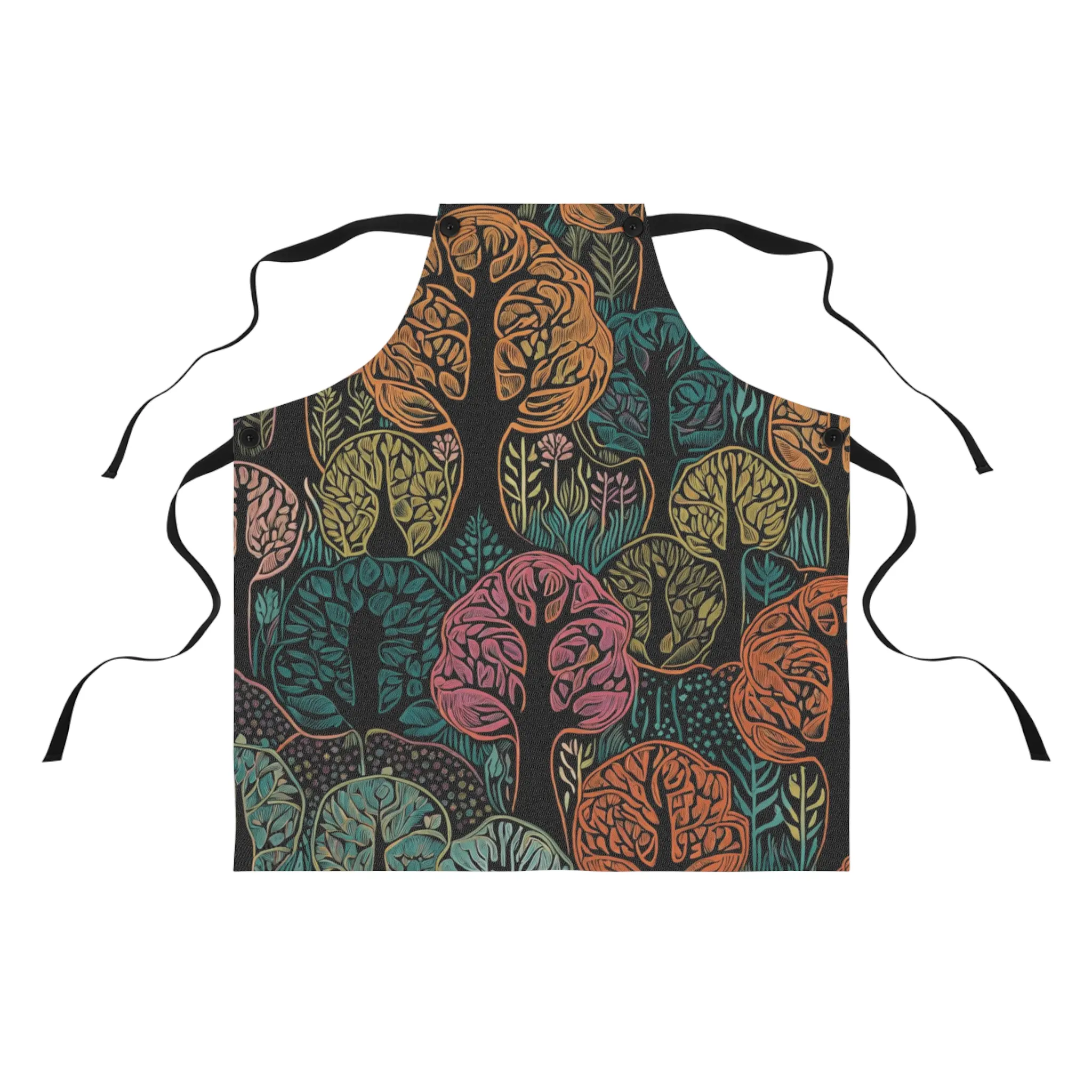 Pastel Cottagecore Forest Apron Aesthetic Vintage Floral Cooking Apron Cute Cottagecore Style Kitchen Baking Apron