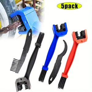 5PCS/Set Bicycle Chain Cleaning Tool Set,Bike Chain Crankset Brush,Motorcycle Washer Cleaner Brush Tools