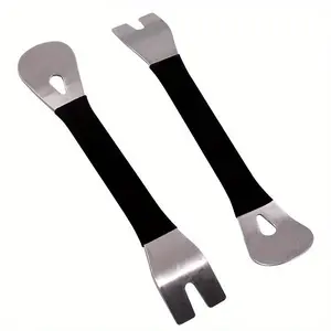 Durable Stainless Steel Car Trim Removal Tool - Two-End Level Pry Tool for Door Panel, Audio Terminal & Fastener Driver Automotive Repair Tools