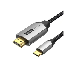 USB C to HDMI 6.6FT (4K@60Hz, @120Hz, 1080P@144Hz) Thunderbolt to HDMI Type C to HDMI for  15 Pro/Max, iPad, MacBook, Galaxy S23/S22, Surface