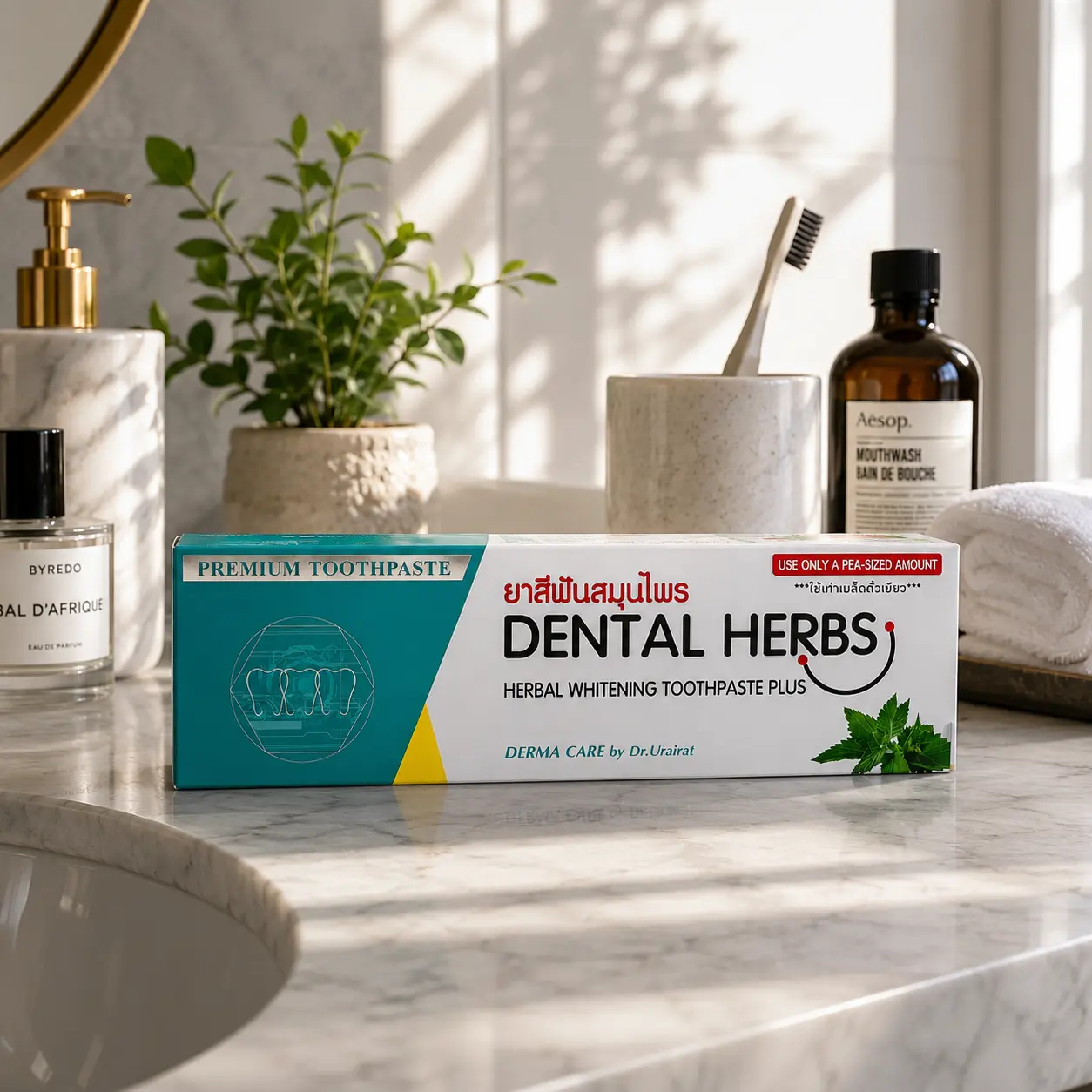 Dental Herbs Herbal Whitening Toothpaste | Confidence Starts Here Collection | Premium Botanical Oral Care