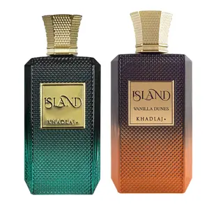 Khadlaj Island 2 Piece Bundle Set (Khadlaj Island Extrait De Parfum, 3.4 Ounce & Khadlaj Island Vanilla Dunes Extrait de Parfum Spray, 3.4 Ounce)