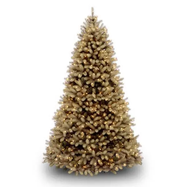 National Tree PEDD1-312-65 6.5 ft. Feel-Real Downswept Douglas Fir Hinged Tree with 650 Clear Lights