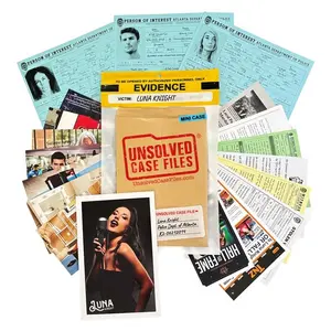 Luna Knight Detective Game Mystery Archive, Cold Case Murder Suspense Game, Suitable for Ages 14+, Friends Party Halloween Christmas