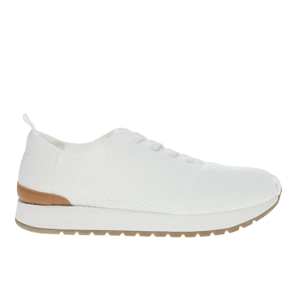 TOMS Mens Resident Plus Lace Up Sneakers Shoes Casual - White