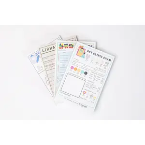 Kids Imagination Playtime Pads for Pretend Play Set of 4 4"x6" Notepad with 50 Sheets for Kids' Imagination Made in the USA