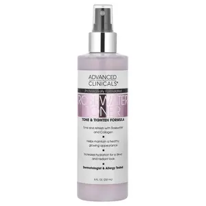 Advanced Clinicals Rosewater Toner, Tone & Tighten Formula, 8 fl oz (237 ml)