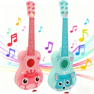 21 inch Kids Guitar Toy, High Quality Toddler Child Children Acoustic Guitar with Paddle For Beginners, Musical Instruments Ideal for 3 4 5 6 7 8 9 Year Old Boys Girls Christmas Birthday Gifts