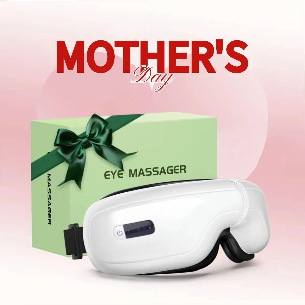 Smart Eye Massager, Lightweight Adjustable Relaxing 5-Mode Electric Eye Massage Tool for Women and Men, Professional Eye Care Device for Eye Relaxation, Usb Rechargeable Massagers