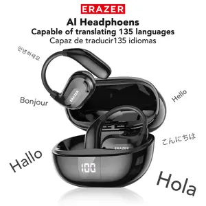 ERAZER XT66Pro OWS Translation Wireless Bluetooth Earphones Support 135 Languages Real Time Bluetooth Translation Earbuds HIFI Sound Quality Light-Weight Headphones Built-in Microphone Support Phone Calls Music AI Chat