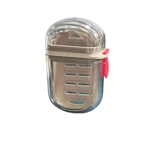 Mini Travel Soap Storage Box Portable Lid Transparent Container Easy Packing Organizing Soap Bars Ideal for Traveling Camping Hiking 60x40x35mm