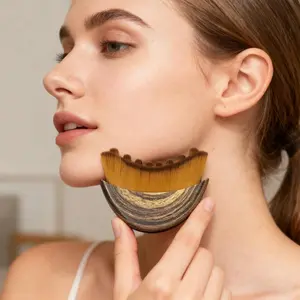 Lymphatic Drainage Facial Massage Tool – Face  & Lymphatic Drainage Massager  for Contour &  Facial Massage  (Ergonomic Curved Design)